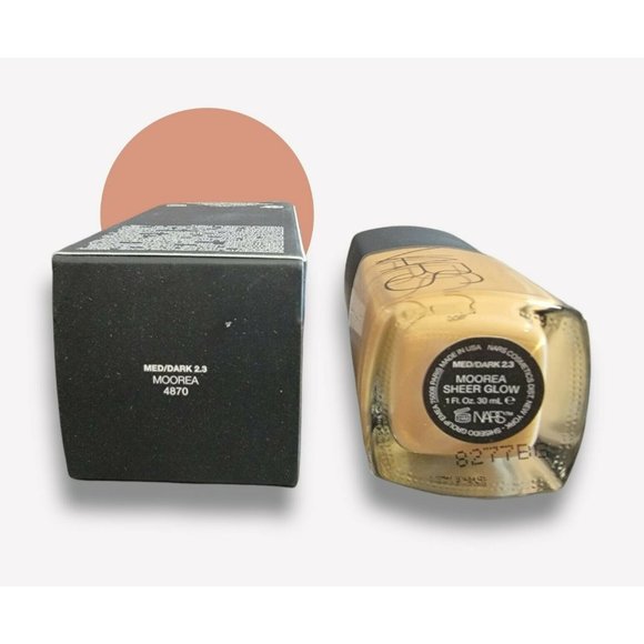 Nars Sheer Glow Face Foundation 1oz/30ml Med/Dark 2.3 Moorea 4870 - Picture 2 of 5